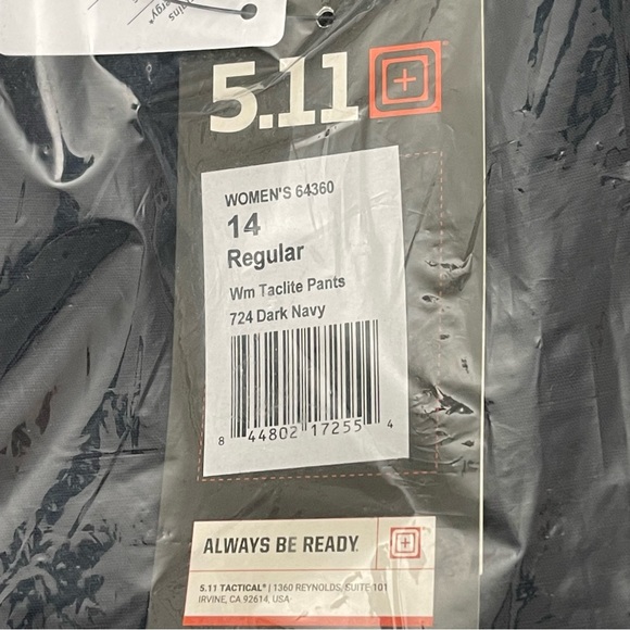 5.11 Taclite Pro Pant Dark Navy Size 14 - Picture 3 of 5
